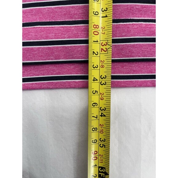 Footjoy FJ Polo Golf Shirt Size Men’s 2XL.  Pink Black Strip Wellsville CC Logo - Picture 7 of 7